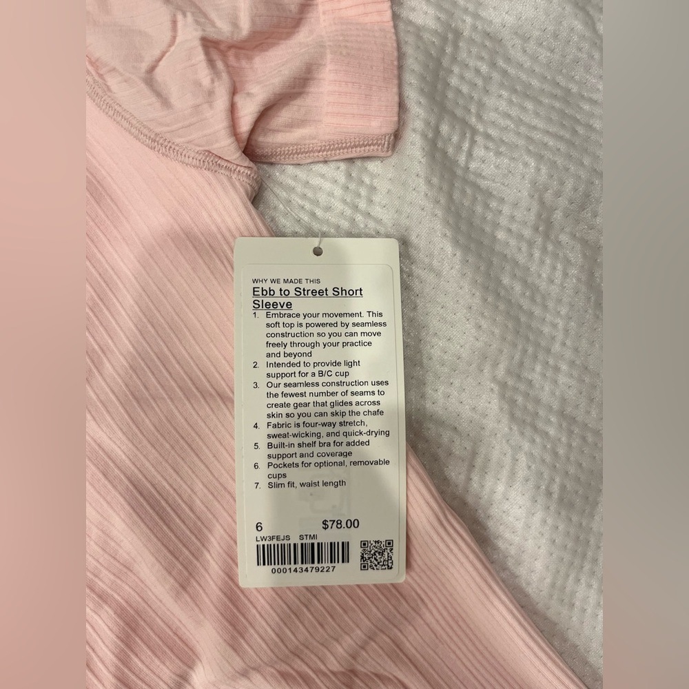 Lululemon Ebb to Street Short Sleeve